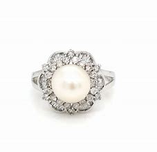 Image result for Pearl and Diamond Rings