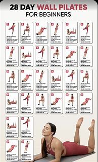 Image result for 28 Day Wall Pilates Lower Body Challenge Printable