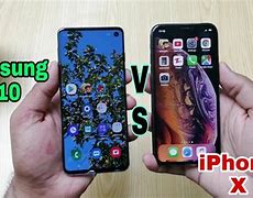 Image result for Samsung S10 vs iPhone X Comparison Chart