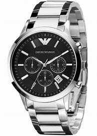 Image result for Emporio Armani Gents Rectangle Brown Chronograph Watch