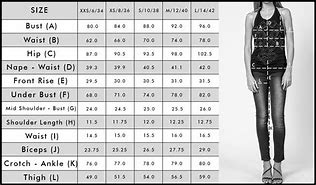 Image result for Tall Women Size Chart
