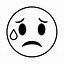 Image result for Black Crying Emoji Outline