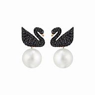 Image result for Swarovski Swan Pearl Earrings