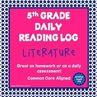 Image result for 5th Grade Reading Log Printable
