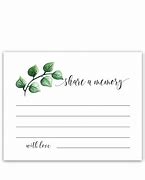 Image result for Celebration of Life Printable Memory Cards