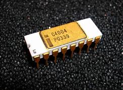 Image result for Intel 1st 4004 Microprocessor