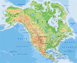 Image result for North America Map with States Labeled