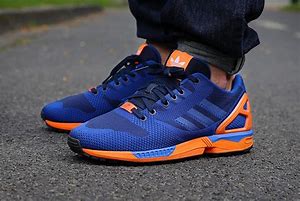 Image result for Blue and Orange Adidas Old Basketball Shoes