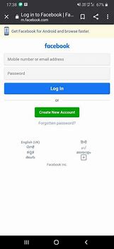 Image result for Recover Password Screen for Facebook