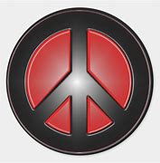 Image result for Peace Sign Black and Red