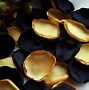 Image result for Black and Gold Real Rose Petals