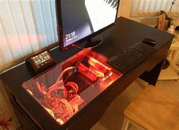 Image result for Custom Built Gaming Computer Desk