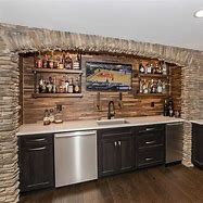 Image result for Basement Bar with TV