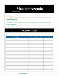 Image result for Club Meeting Agenda Template
