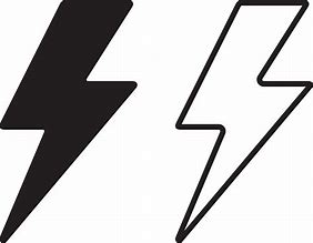 Image result for White Lightning Bolt Symbol