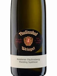 Image result for Weingut Gunther Steinmetz Kestener Paulinsberg Riesling Spatlese *