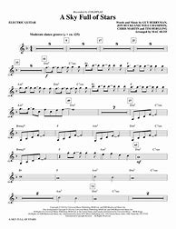 Image result for Electric Guitar Sheet Music