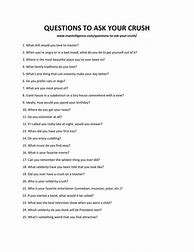 Image result for Questions to Ask Your Crush Over Text