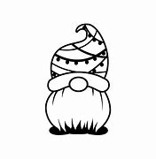 Image result for Christmas Gnome Outline