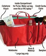 Image result for Handbag Organizer Electronic Branded