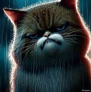 Image result for Grumpy Cat Rain
