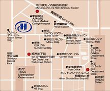 Image result for Hotel Map Tokyo