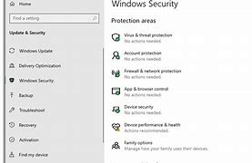 Image result for WindowS security Settings