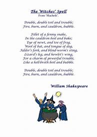 Image result for Bubble Bubble Toil and Trouble Poem