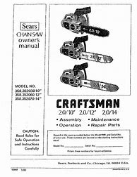 Image result for Craftsman Chainsaw Service Manual