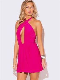 Image result for Mini Hot Pink Summer Dress