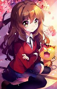 Image result for Anime Girl with Light Brown Hair