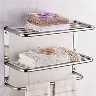 Image result for Bath Towel Wall Rack