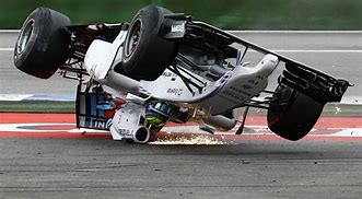 Image result for Crashed Race Cars
