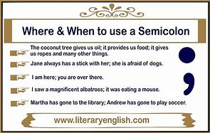 Image result for Semicolon Writing