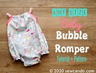 Image result for Baby Sweatshirt Bubble Romper Pattern Free