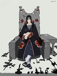 Image result for Naruto Akatsuki Itachi Full Body Sitting On Throne