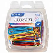 Image result for Plastic Coated Paper Clips
