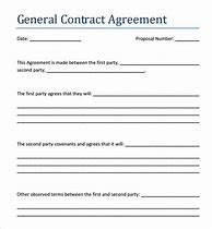 Image result for Printable Contract Templates