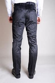 Image result for Black Velvet Trousers for Men