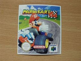 Image result for Mario Kart 64 Label
