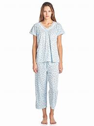 Image result for Short Sleeve Capri Pajama Sets