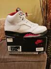 Image result for Fire Red 5s Laces