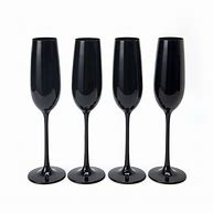 Image result for Black Champagne Glasses