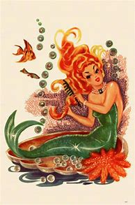 Image result for Vintage Mermaid Clip Art Free