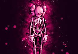 Image result for Kaws Neon Red Wallpaper