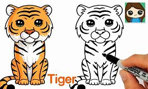 Image result for Draw Cartoon Tiger