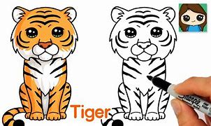 Image result for Draw Tiger for Kids