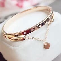 Image result for love bracelets rose gold stackable