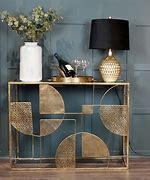 Image result for Gold Console Table