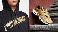 Image result for Nike Air Max Hoodie Black Gold